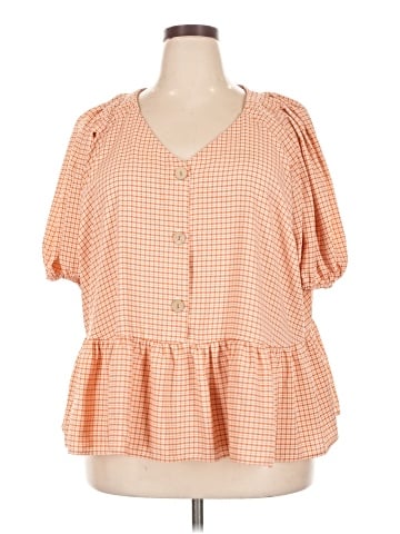 LC Lauren Conrad Short Sleeve Blouse (view 1)
