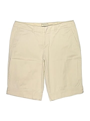 New York & Company Khaki Shorts (view 1)