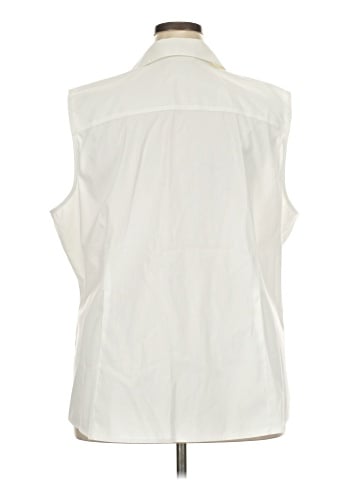 Foxcroft Sleeveless Button-Down Shirt (view 2)