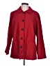 Chico's 100% Wool Solid Red Wool Coat Size Lg (2) - photo 1
