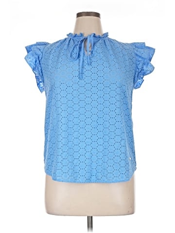 Anne Klein Short Sleeve Blouse (view 1)