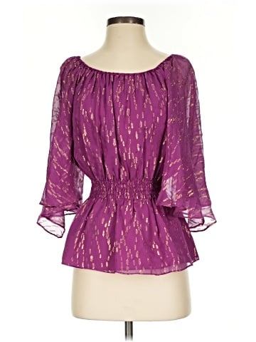 Trina Turk 3/4 Sleeve Silk Top (view 1)