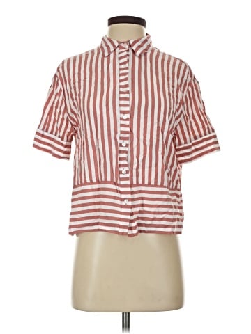 Jane and Delancey Short Sleeve Button-Down Shirt (view 1)