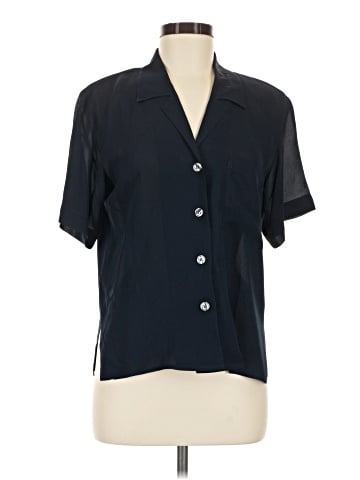 Anne Klein II Short Sleeve Silk Top (view 1)