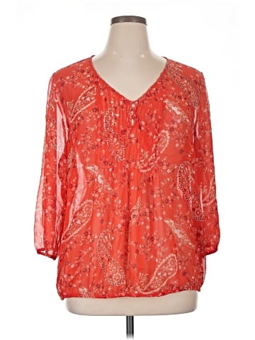 St. John's Bay 3/4 Sleeve Blouse (view 1)