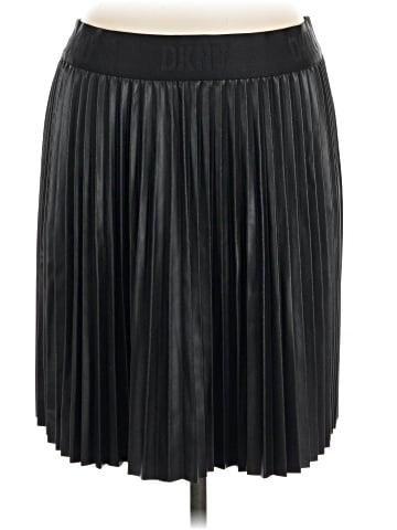 DKNY Faux Leather Skirt (view 1)