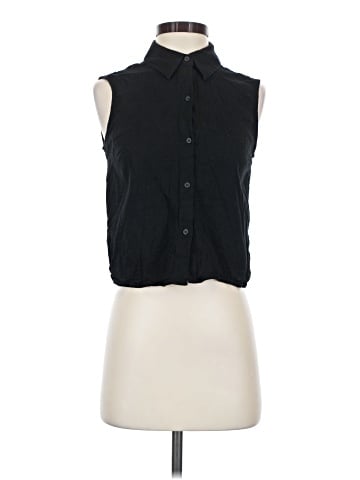 Express Sleeveless Button-Down Shirt (view 1)