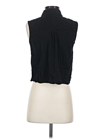 Express Sleeveless Button-Down Shirt (view 2)