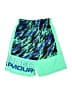 Under Armour 100% Polyester Graphic Green Athletic Shorts Size M (youth) - photo 2