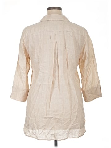 Investments 3/4 Sleeve Button-Down Shirt (view 2)