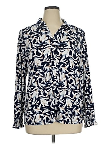 Anne Klein Long Sleeve Blouse (view 1)