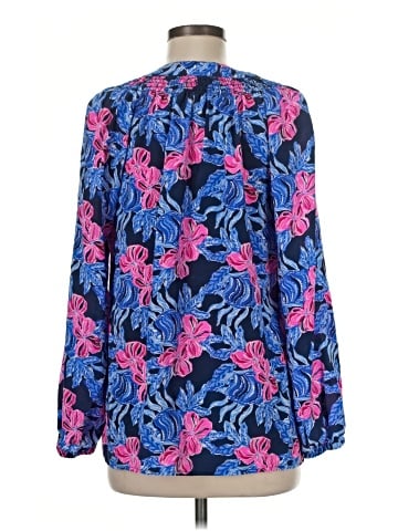 Lilly Pulitzer Long Sleeve Silk Top (view 2)