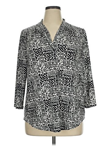 JM Collection 3/4 Sleeve Blouse (view 1)