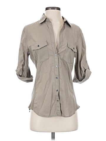 James Perse 3/4 Sleeve Button-Down Shirt (view 1)