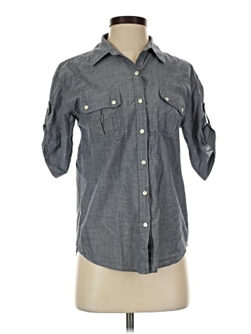 Rubbish 3/4 Sleeve Button-Down Shirt (view 1)