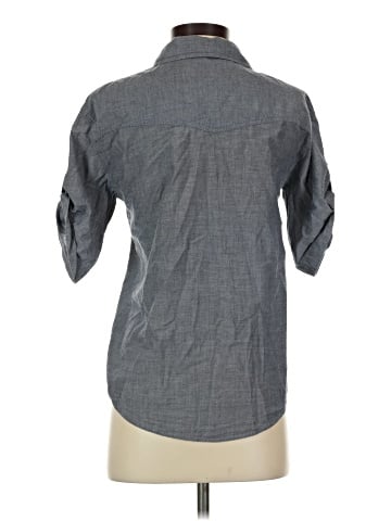 Rubbish 3/4 Sleeve Button-Down Shirt (view 2)