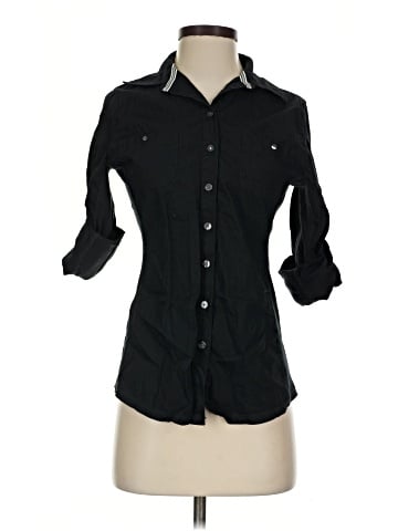 Converse One Star 3/4 Sleeve Button-Down Shirt (view 1)
