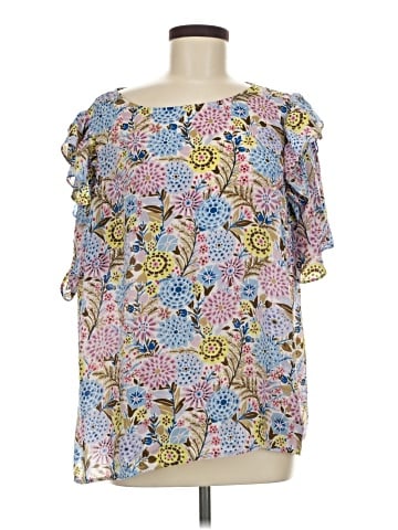NANETTE Nanette Lepore Short Sleeve Blouse (view 1)