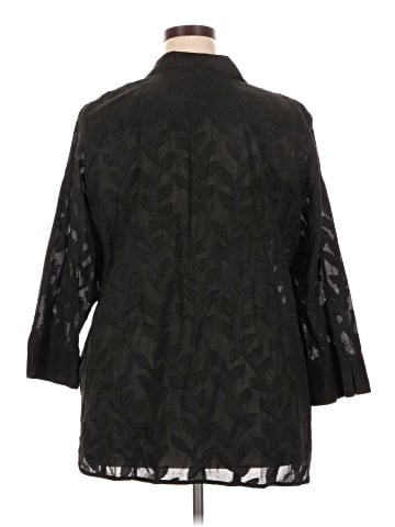 Foxcroft 3/4 Sleeve Button-Down Shirt (view 2)