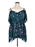 Torrid 100% Polyester Teal Sleeveless Blouse Size 1X Plus (1) - photo 1