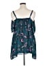 Torrid 100% Polyester Teal Sleeveless Blouse Size 1X Plus (1) - photo 2