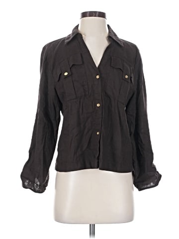 MICHAEL Michael Kors 3/4 Sleeve Button-Down Shirt (view 1)