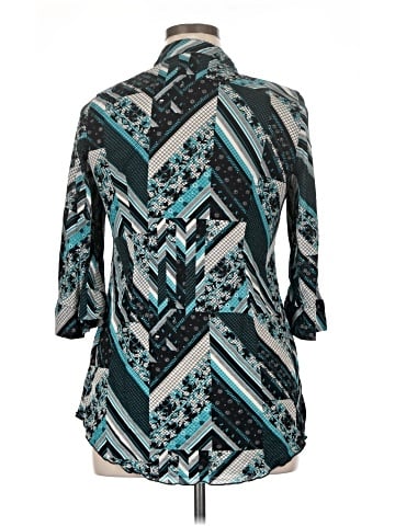 Style&Co 3/4 Sleeve Button-Down Shirt (view 2)