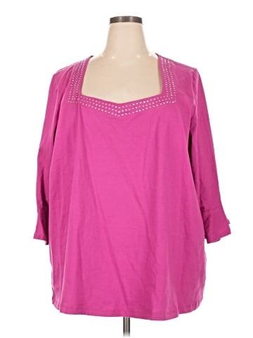 Roaman's 3/4 Sleeve T-Shirt (view 1)
