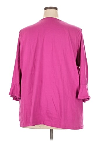 Roaman's 3/4 Sleeve T-Shirt (view 2)