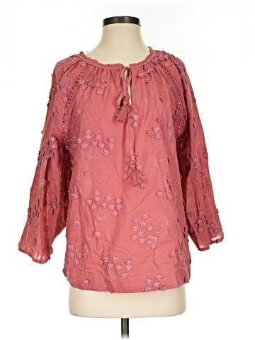 Ultra Pink 3/4 Sleeve Blouse (view 1)