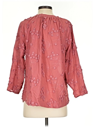 Ultra Pink 3/4 Sleeve Blouse (view 2)