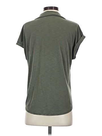 Green Envelope Short Sleeve Blouse (view 2)