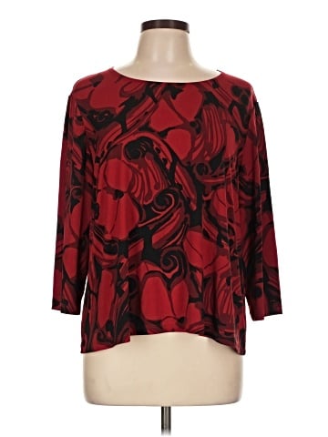 Travelers by Chico's 3/4 Sleeve T-Shirt (view 1)