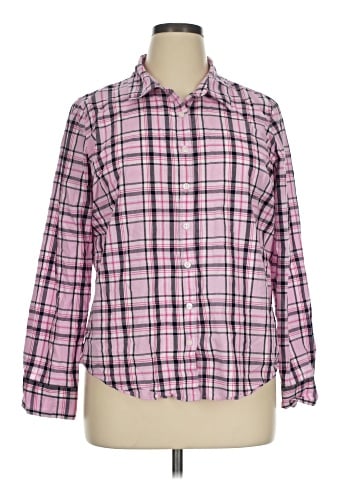 Crown & Ivy Long Sleeve Button-Down Shirt (view 1)