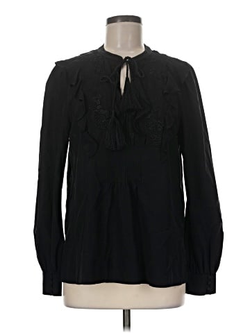 A.L.C. Long Sleeve Silk Top (view 1)