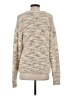 Hem & Thread 100% Polyester Tweed Ivory Pullover Sweater Size S - photo 2