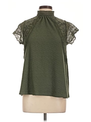 Cable & Gauge Short Sleeve Blouse (view 1)