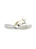 Guess Silver Flip Flops Size EU 35 - photo 1