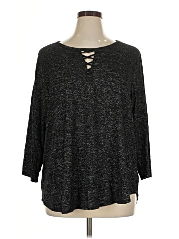 Bobeau 3/4 Sleeve Top (view 1)