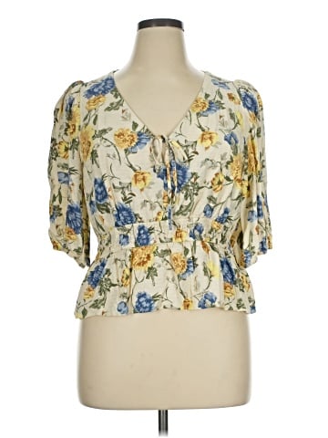 Melrose and Market Short Sleeve Blouse (view 1)