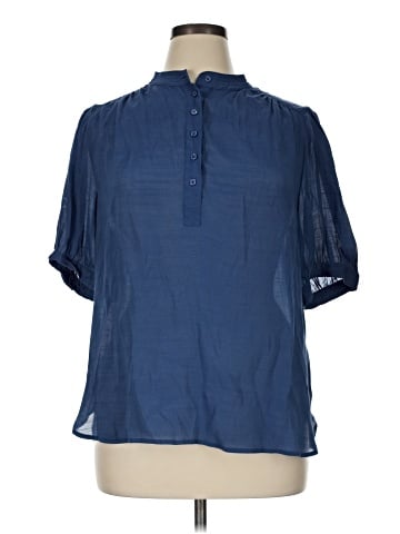 Banana Republic Factory Store Short Sleeve Blouse (view 1)