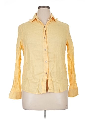 Linda Allard Ellen Tracy 3/4 Sleeve Button-Down Shirt (view 1)