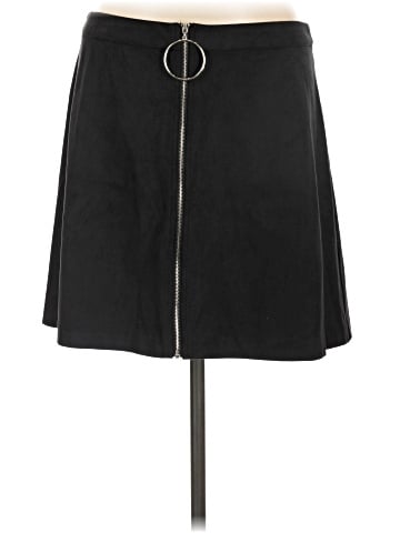 Kensie Faux Leather Skirt (view 1)