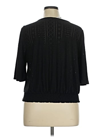 NY Collection 3/4 Sleeve Top (view 2)
