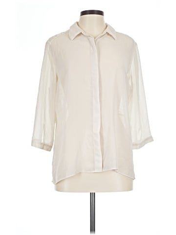 Simply Vera Vera Wang 3/4 Sleeve Button-Down Shirt (view 1)