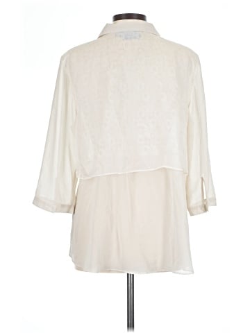 Simply Vera Vera Wang 3/4 Sleeve Button-Down Shirt (view 2)