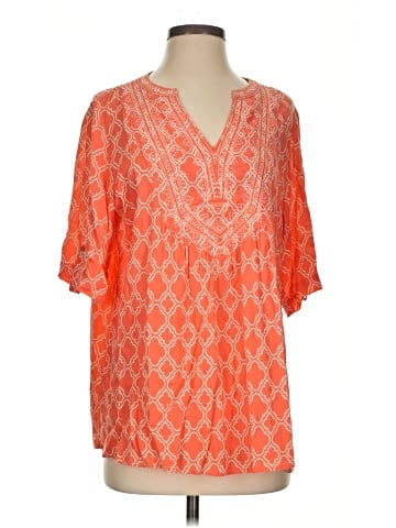 One World Short Sleeve Blouse (view 1)