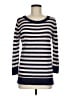 Halogen Stripes Blue Pullover Sweater Size M - photo 1