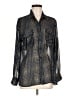 Ellen Tracy 100% Polyester Black Long Sleeve Blouse Size M - photo 1