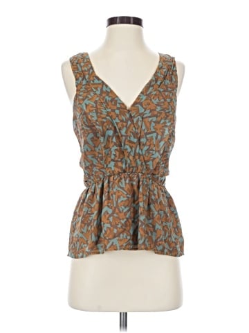 7 For All Mankind Sleeveless Silk Top (view 1)